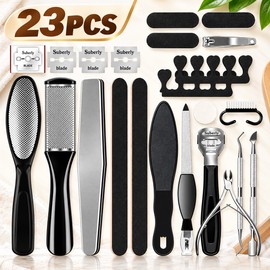 Stainless Steel Toenail Clipper Set for Foot Care – Manual Grooming Tools for Thick Toenails, Home & Travel Use
