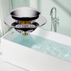 HAOMIAO Universal Pop-Up Bathtub Stopper with Clog-Proof Strainer, Bath Drain