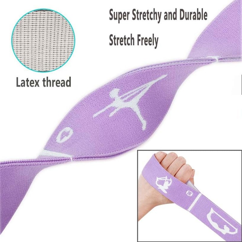Yoga Strap, Dance Training Elastic Band, Exercise Stretch Belt Sport
