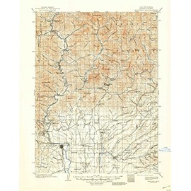 YellowMaps Redding CA topo map, 1:125000 Scale, 30 X 30 Minute, Historical, 1901, Updated 1948, 20.8 x 16.5 in - Tyvek