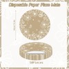 Paper Placemats Disposable 50 Pack Beige Bloom Flowers Place Mats