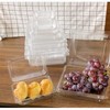Peohud Peohud 100 Pcs Plastic Hinged Food Containers, Clear Clamshell