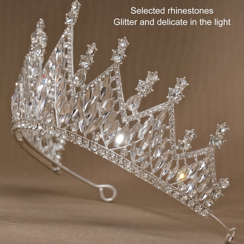Women Wedding Crown Exquisite Rhinestone Bride Crown Hair Accessories for