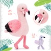 MorisMos Flamingo Plush Soft Toy with Baby inside, Lifelike Cuddly