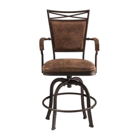Hillsdale Bridgetown Swivel Tilt Counter Stool, Aged Bronze Finish