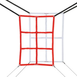 ChamGoal 2 Pack Adjustable Strike Zone Target Baseball Softball Pitching Target Practice Accuracy Training Throwing for Hitting Batting Catching (53X78CM（20.9X30.7IN）)