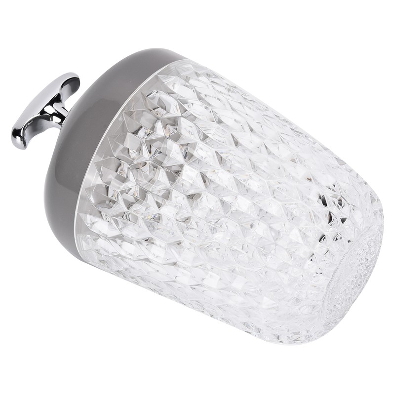 LED Crystal Table Lamp 3 Color Dimming USB Rechargeable Night