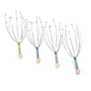 Set de 12 Masajeadores de Cabeza Multicolor, 22 cm, Relajante