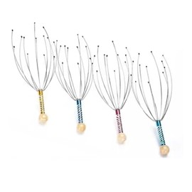 Set de 12 Masajeadores de Cabeza Multicolor, 22 cm, Relajante Manual para Reducción de Estrés