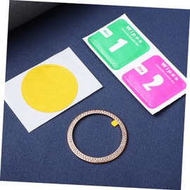 KICHOUSE Rhinestone Watch Case Protector for Watch Elegant Bling Ring Cover with Polished Edges Lightweight Design Fit to Prevent Scratches and Bumps Rose Gold