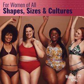 Waisted Gyal - African Waist Beads - Waist Beads - Adjustable African Waist Beads for Women - Waist Beads Plus Size up to 50” - Waist Beads - Tie on Waist Beads Women - Belly Body Chain Beads (Orange Rainbow)