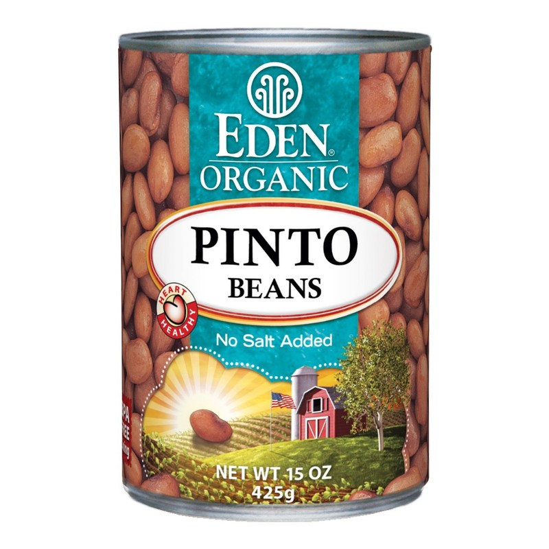 Eden Organic Pinto Beans, 15 oz Can (12-Pack), No Salt