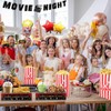 ENASGLOO 54 Pcs Movie Night Snack Trays with Popcorn Bags,