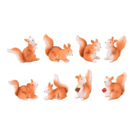 YARNOW 8Pcs Miniature Squirrel Mini Figurine Garden Accessories Miniature Squirrel Mini Figurine Garden Accessories