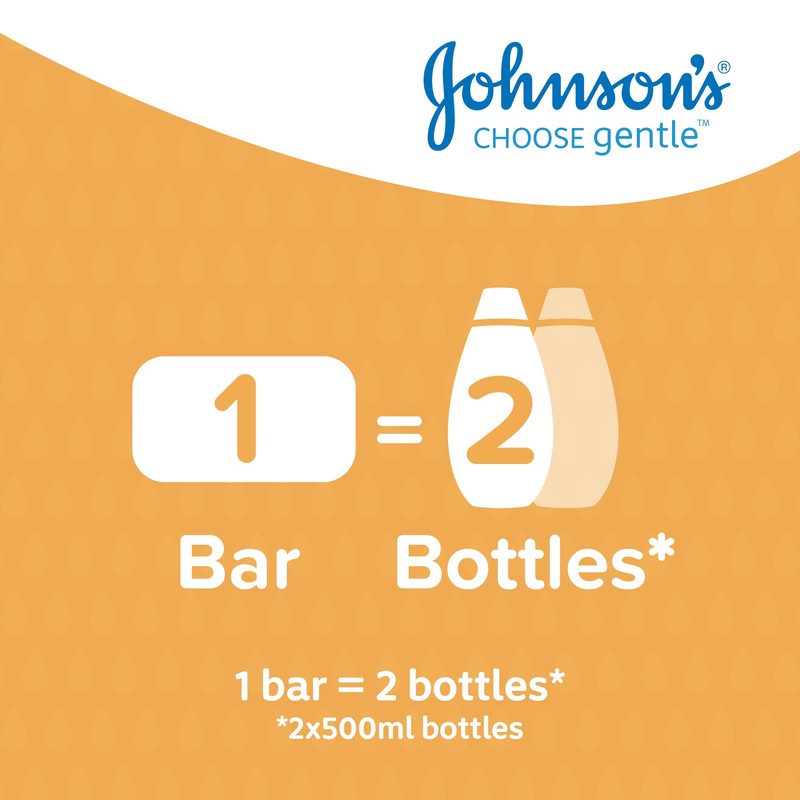 Johnson's Baby Honey soap Duo Pack 2 x 90g, Yellow