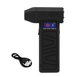 Aswalling New X3-M Turbo Jet Fan Powerful Air Blower 130000RPM Adjustable Wind Speed 52m/S Blower Brushless Motor (8000mah)