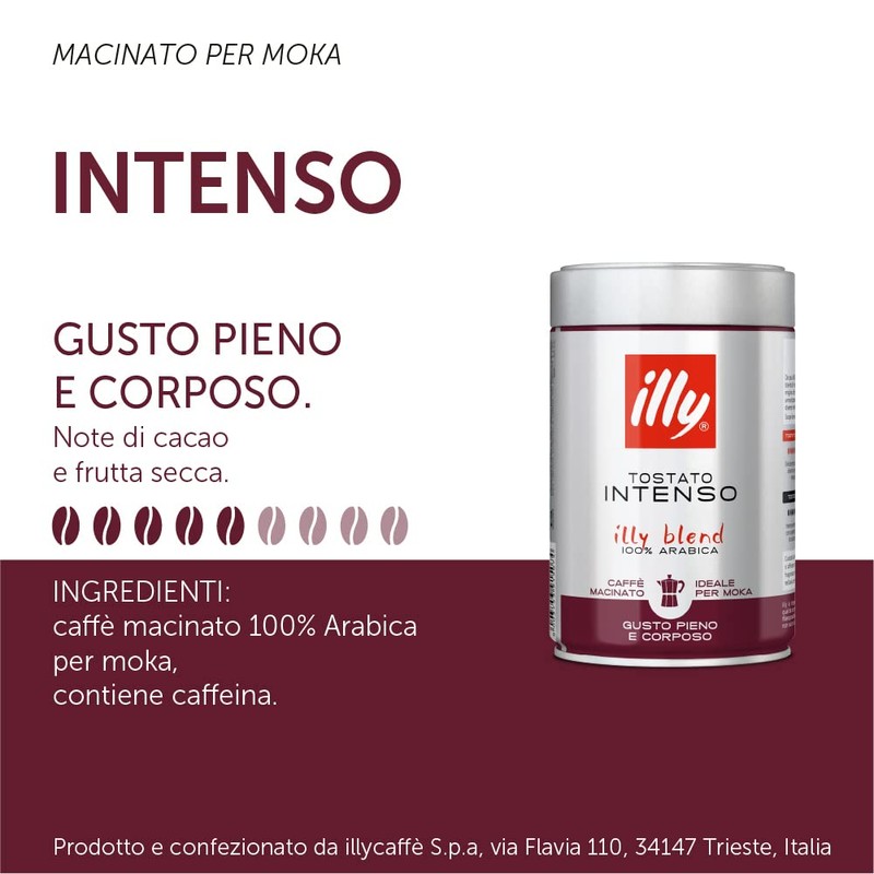 Illy Caffè Moka 100% Arabica - 250 gr