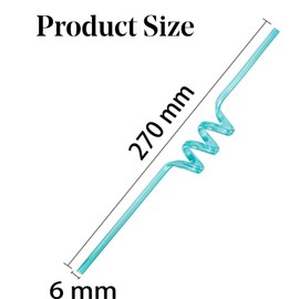 10 Pieces Curly Straws, Silly Straws, Plastic Straws Reusable, Novelty Curly Party Straws for Kids Birthday, Party Straws for Home Bar Beverage Shop Weddings Birthdays Family Reunion，Curly Straws