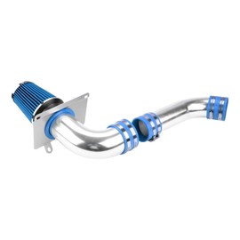 Torchbeam Cold Air Intake Filters System Kits Fit for Mustang 1989-1993 5.0L, Aluminum Filter System Replacement Blue