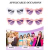 Frienda 9 Pairs Heart Shaped Sunglasses Bachelorette Heart Sunglasses Gift