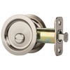 Dynasty Hardware Pocket Door Latch, Round Sliding Handle for Bathroom