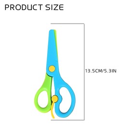 XMYCYuChen 3Pcs Comfortable Handle Plastic Scissors Useful Plastic Preschool Toddler Scissors Colorful Safety Scissors Set for Scrapbooking Art Craft Supplies