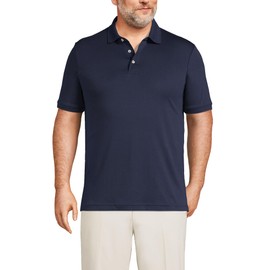 Lands' End Mens Short Sleeve Supima Polo Radiant Navy Regular XX-Large