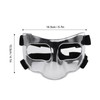 Sports Face Guard Adjustable Transparent Full Frame Nose Guard for