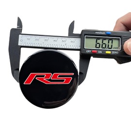 4 PCS 66mm Wheel Center Covers Hub Covers Valve Covers Enhance Vehicle Appearance Auto Trim Parts Compatible Camaro (RS)