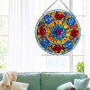 RADIANCE goods Tiffany-Glass Roses Window Panel 22"