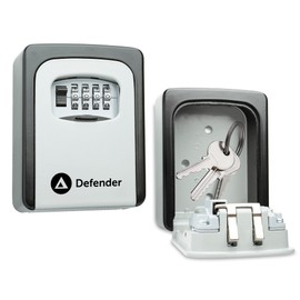 Defender Combination Dial Key Safe - Wall Mount Key Lock Outdoor Key Box - Waterproof - Free Fixing Kit - Key Cabinet Key Safe Box