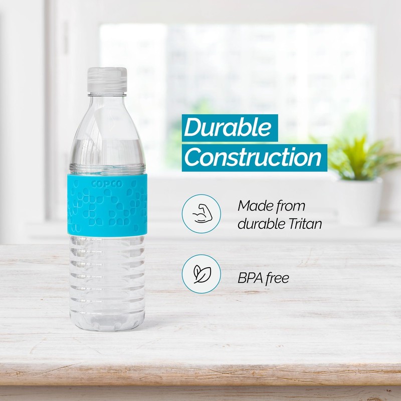 Copco Hydra Water Bottle with Spill-Resistant Lid, 16.9 oz -