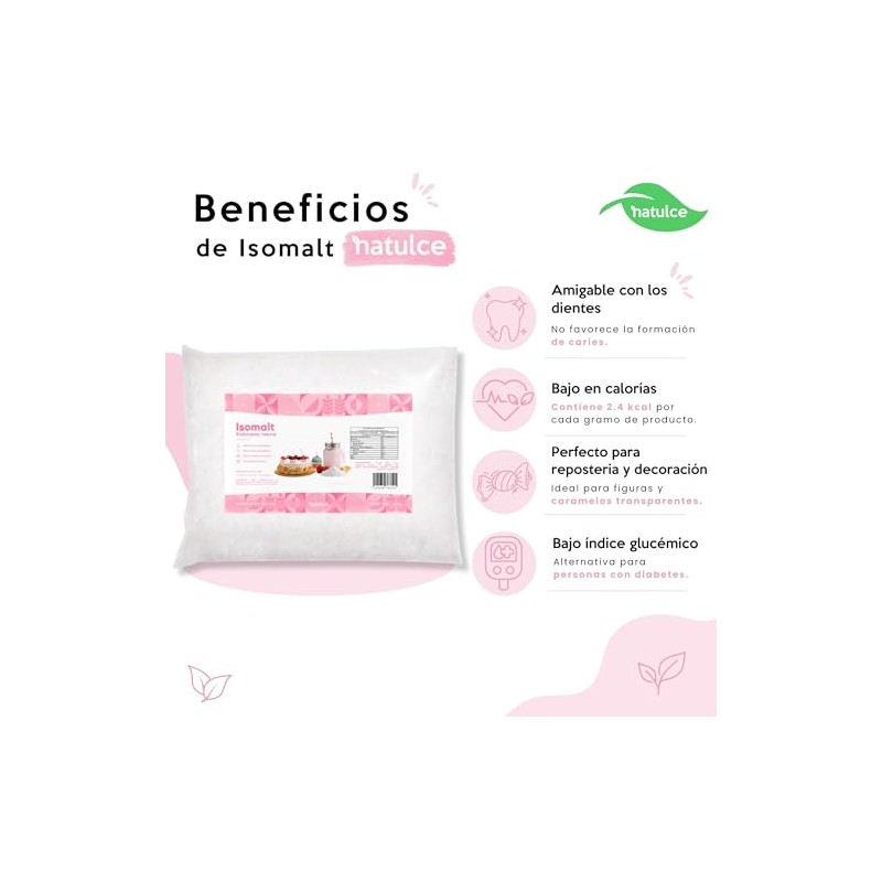 NATULCE | Isomalt Natulce 2 Kg | Ideal para Repostería