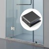 Ranbo Square Frameless Glass Clamp Connector/Shower Door Fixed Panel/Wall-to-Glass Corner
