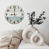 Rustic Farmhouse Wall Clock Wooden Beach Style Home Decor 10-Inch