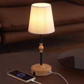 MEIXISUE Cordless Rechargeable Table Lamp with Dimmer,Portables Battery Operated Table Lamp,Touch Dimmable Desk Lamp with USB Port,Bedside Night Lamp for Patio Camping Restaurant Home