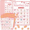 20 Players Valentine's Bingo Game Cards, Kids and Adults Valentines