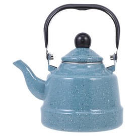 HEMOTON Enameled Tea Kettle with Handle Stovetop Tea Kettle Enamel Teapot for Home 1. 1L