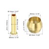 TA-VIGOR 4mm Tube OD Compression Sleeves and Ferrules, 20PCS Brass
