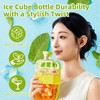 GROTOLY Ice Cube Bottle,Green Cool Summer Ice Bottle Cup,2 in