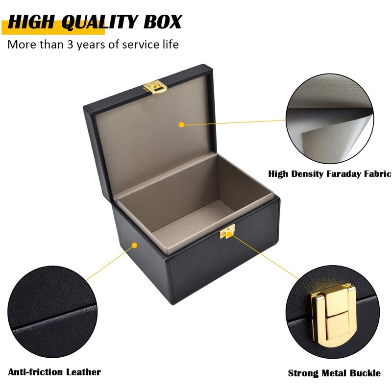 briidea Faraday Key Fob Protector Box, RFID Signal Blocking Box,