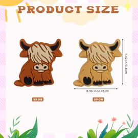 BEEFLYING 10pcs Knitting Needle Stoppers Ox Shape Knitting Needle Point Protectors Stitch End Caps for Knitting Supplies Accessories