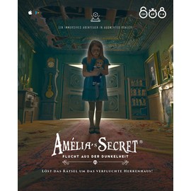 XD Production, Amelia's Secret: Escape from the Dark, Family Game, Puzzle Game, 1-4 Players, From 12+ Years, 60+ Minutes, German