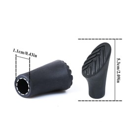 Pack of 10 Walking Poles Rubber Buffer Replacement Parts 11 mm Rubber Buffer for All Common Non-Slip Mat for Trekking Poles for Walking Poles Trekking Poles Walking Pad Walking Pole Buffer
