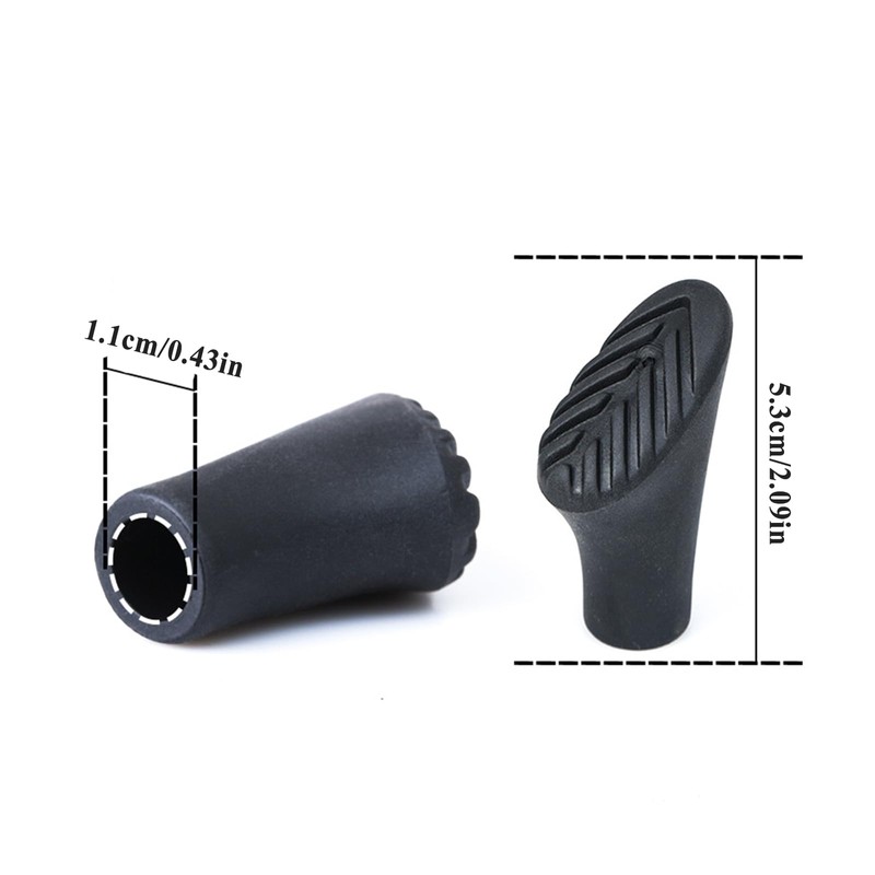 Pack of 10 Walking Poles Rubber Buffer Replacement Parts 11