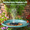 AMZtime Solar Bird Bath Fountain Solar Fountain Pump Solar Outdoor