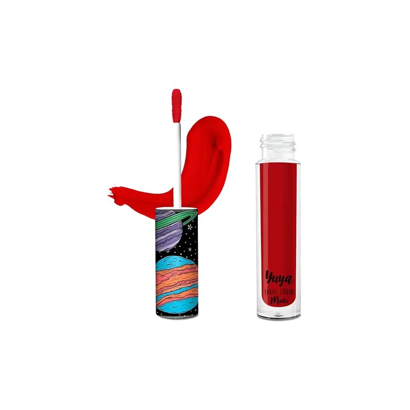 Labial Líquido Mate Rojo Yuya Mi Amor Larga Duración A