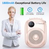 Portable Mini Voice Amplifier,PA System Voice Amplifier with Wired Microphone