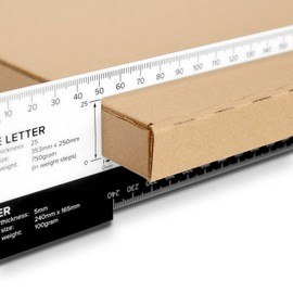 Royal Mail Postal Shipping Boxes (C4+) - 35x25 cm - Large Letter Size - Brown OP2 - Fully Biodegradable, 3-Layer Cardboard, Durable, Roomy, Easy Folding, for Secret shipments (10)