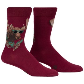 Sock It To Me Men's Cool as a Moose Crew Socks